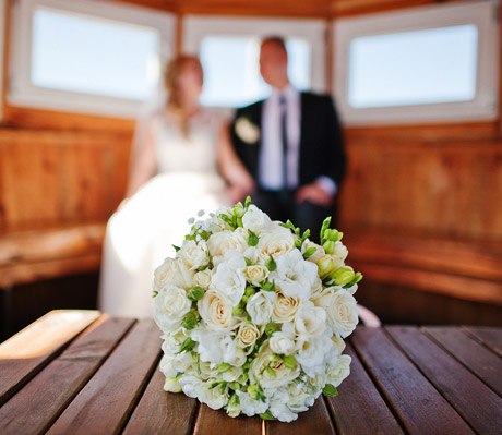 Heirat auf einem Schiff